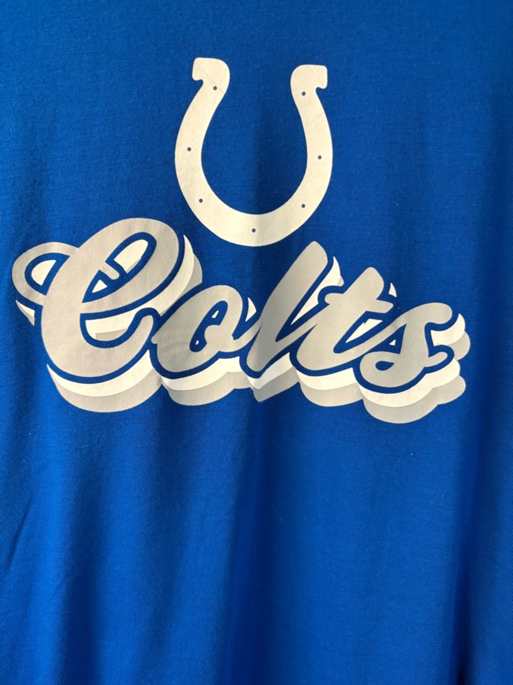 NFL Royal Blue Indianapolis Colts Team Apparel Women's Tee Large - Picture 2 of 6